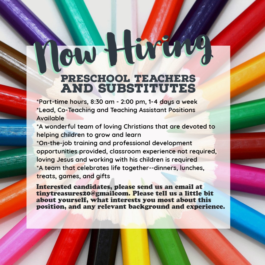 now hiring subs and teachers pic